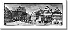 Tübingen Panorama-Postkarte