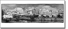 Tübingen Panorama-Postkarte