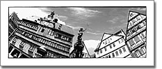 Tübingen Panorama-Postkarte