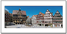 Tübingen Panorama-Postkarte