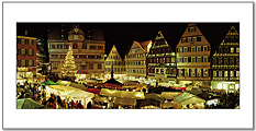 Tübingen Panorama-Postkarte